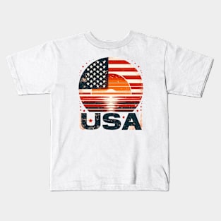 USA flag Kids T-Shirt